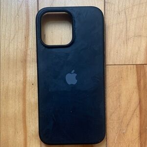 Apple iPhone 12 13 14 Pro Max Black Silicone Case